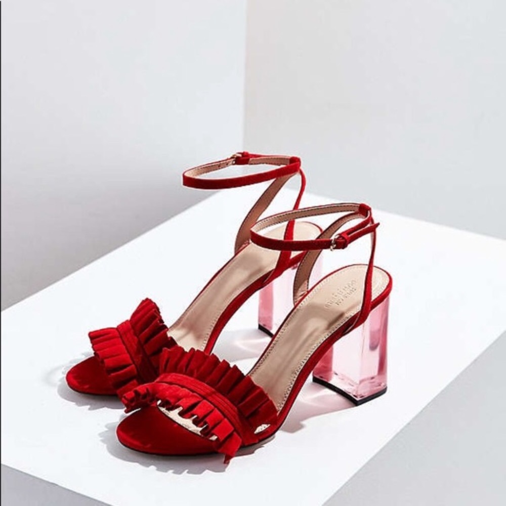 Urban Outfitters Ruffle Heels ❤️ worn once